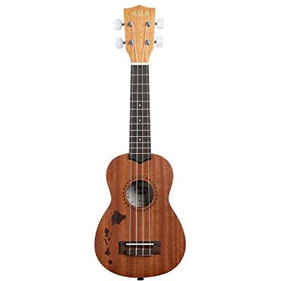 Kala – Soprano de satén caoba con islas hawaianas, con bolsa (UB-S) Kala – Soprano de satén caoba con islas hawaianas, con bolsa (UB-S)
