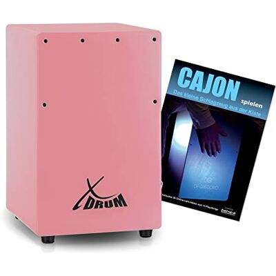 XDrum KC-37PK Cajón Infantil Set Rosa con Escuela, Solo 36 cm de alto Cajón pequeño especialmente diseñado para niños, Adecuado para educación musical temprana, Totalmente de abedul, 5 x 36 x 23 XDrum KC-37PK Cajón Infantil Set Rosa con Escuela, Solo 36 cm de alto Cajón pequeño especialmente diseñado para niños, Adecuado para educación musical temprana, Totalmente de abedul, 5 x 36 x 23