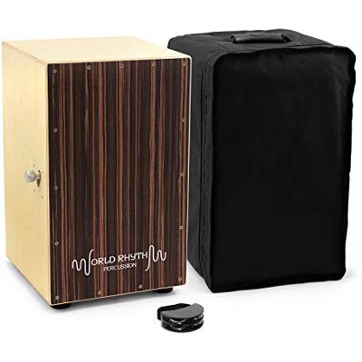 World Rhythm Pandereta Tambor con Caja Ajustable y Pie World Rhythm Pandereta Tambor con Caja Ajustable y Pie