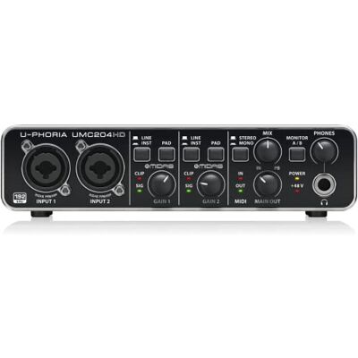 Behringer U-PHORIA Interface de audio/midi usb Behringer U-PHORIA Interface de audio/midi usb