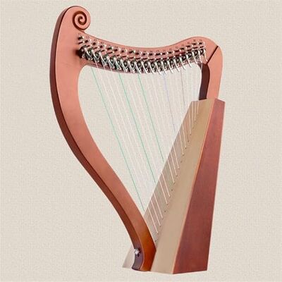 HAJHI Chapa Arpa de Lira con Portátil Bolsas Madera Maciza Caoba Lyre Harp Llave de Afinar Cuerdas de Repuesto Fácil de Aprender Arpa de Palanca Profesionales Conciertos(Currant -19 strings) HAJHI Chapa Arpa de Lira con Portátil Bolsas Madera Maciza Caoba Lyre Harp Llave de Afinar Cuerdas de Repuesto Fácil de Aprender Arpa de Palanca Profesionales Conciertos(Currant -19 strings)