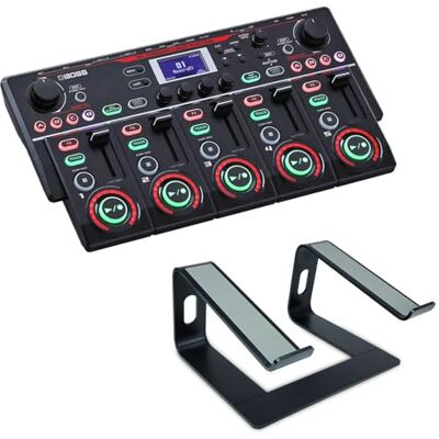 Boss RC-505 MK II Loop Station con soporte para portátil Keepdrum en negro Boss RC-505 MK II Loop Station con soporte para portátil Keepdrum en negro