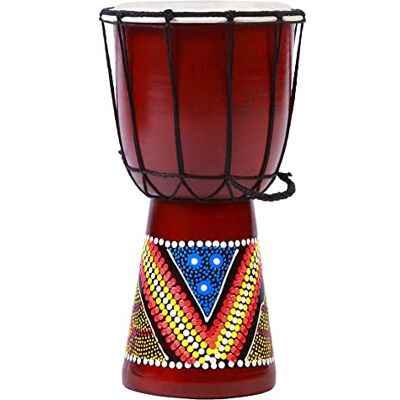 Ciffre 60 modelos de 30 cm, tambor yembé para niños + instrucciones, 30cm Djembe Bunt Bemalt Ciffre 60 modelos de 30 cm, tambor yembé para niños + instrucciones, 30cm Djembe Bunt Bemalt