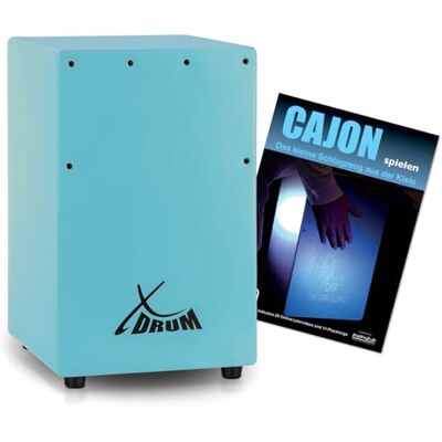 XDrum KC-37B Cajón Infantil Azul Set con Escuela, Solo 36 cm de alto Cajón pequeño especialmente diseñado para niños, Adecuado para educación musical temprana, Totalmente de abedul, 5 x 36 x 23 XDrum KC-37B Cajón Infantil Azul Set con Escuela, Solo 36 cm de alto Cajón pequeño especialmente diseñado para niños, Adecuado para educación musical temprana, Totalmente de abedul, 5 x 36 x 23