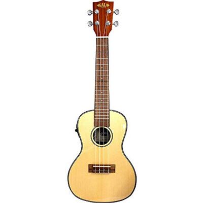 Kala Tapa de piceas macizo Soprano Ukulele concierto con el bolso Kala Tapa de piceas macizo Soprano Ukulele concierto con el bolso