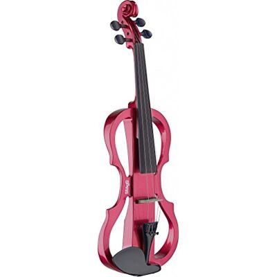 Stagg tamaño completo violín eléctrico, color rojo Stagg tamaño completo violín eléctrico, color rojo
