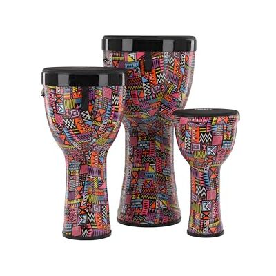 GEWA Liberty Djembé Nestable Conjunto compuesto por: 8", 10", 12" Patrón: Abstract GEWA Liberty Djembé Nestable Conjunto compuesto por: 8", 10", 12" Patrón: Abstract