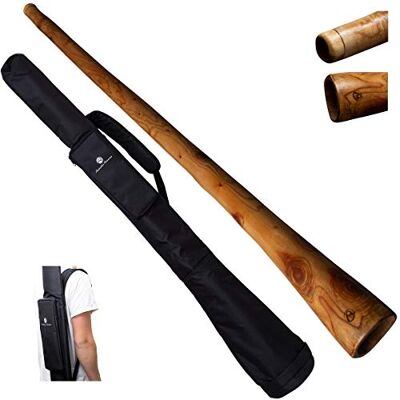Australian Treasures DIDGERIDOO: Mogano PRO 147cm incluyendo bolsa didgeridoo de nylon Australian Treasures DIDGERIDOO: Mogano PRO 147cm incluyendo bolsa didgeridoo de nylon