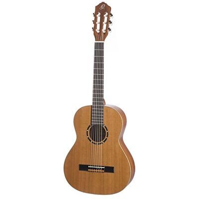 Ortega Guitars Ortega Guitarra de concierto de 3/4, acabado brillante, incluye funda Ortega Guitars Ortega Guitarra de concierto de 3/4, acabado brillante, incluye funda