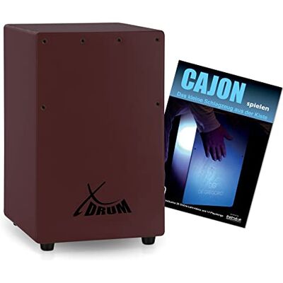 XDrum KC-37WR Cajón Infantil Rojo Vino Set con Escuela, Solo 36 cm de alto Cajón pequeño especialmente diseñado para niños, Adecuado para educación musical temprana, Totalmente de abedul, 5 x 36 x 23 XDrum KC-37WR Cajón Infantil Rojo Vino Set con Escuela, Solo 36 cm de alto Cajón pequeño especialmente diseñado para niños, Adecuado para educación musical temprana, Totalmente de abedul, 5 x 36 x 23