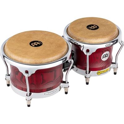Meinl Percussion Woodcraft Series WB400 Wood Bongo, Vintage Red Meinl Percussion Woodcraft Series WB400 Wood Bongo, Vintage Red