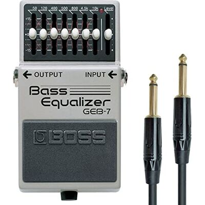 Boss GEB-7 Pedal de efectos ecualizador de graves + cable jack keepdrum Boss GEB-7 Pedal de efectos ecualizador de graves + cable jack keepdrum