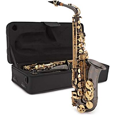 gear4music Saxofón Alto , Negro y Dorado gear4music Saxofón Alto , Negro y Dorado