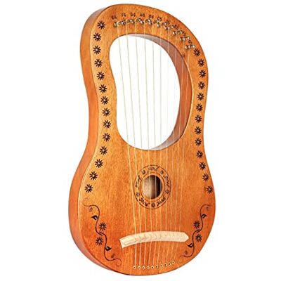 LANGLIE Lira profesional 19 cuerdas Lira en miniatura de madera folk clásica acústica Arpa Arpa principiantes Arpa Instrumento de cuerda (Color: 10 tonos Estilo B) LANGLIE Lira profesional 19 cuerdas Lira en miniatura de madera folk clásica acústica Arpa Arpa principiantes Arpa Instrumento de cuerda (Color: 10 tonos Estilo B)