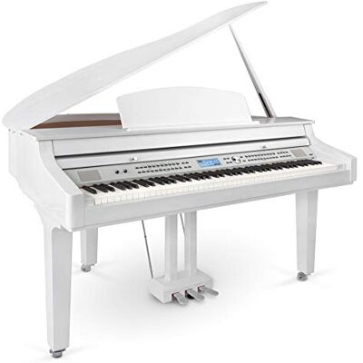 Classic Cantabile Piano Digital Blanco Brillo Alto, 7 1/4 octavas 88 teclas ponderadas con teclado de martillo graduado y sensor triple, Polifonía máxima de 256 voces, 9/8 y 12/8, 12 chorus Classic Cantabile Piano Digital Blanco Brillo Alto, 7 1/4 octavas 88 teclas ponderadas con teclado de martillo graduado y sensor triple, Polifonía máxima de 256 voces, 9/8 y 12/8, 12 chorus