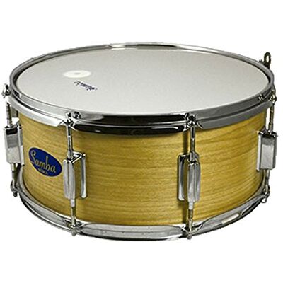 SAMBA MÚSICA Caja banda Ø35.6 cm/14"x 6.5". Cuerpo de madera, 8 tensores y sordina regulable. Natural SAMBA MÚSICA Caja banda Ø35.6 cm/14"x 6.5". Cuerpo de madera, 8 tensores y sordina regulable. Natural