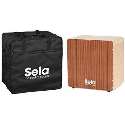 sela SE 121 Bass Cajon Set incluye bolsa, cuerpo de abedul de 15 mm, 2 superficies de juego, Snare System, Made in Germany sela SE 121 Bass Cajon Set incluye bolsa, cuerpo de abedul de 15 mm, 2 superficies de juego, Snare System, Made in Germany