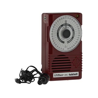 WITTNER Taktell® Quartz QM 2 Series 861 Caja de plástico rojo rubí 40-208 pulsaciones/minuto 39 posiciones de tempo Con afinación de concierto a1 = 440 Hz Incluye pila (9 voltios) WITTNER Taktell® Quartz QM 2 Series 861 Caja de plástico rojo rubí 40-208 pulsaciones/minuto 39 posiciones de tempo Con afinación de concierto a1 = 440 Hz Incluye pila (9 voltios)