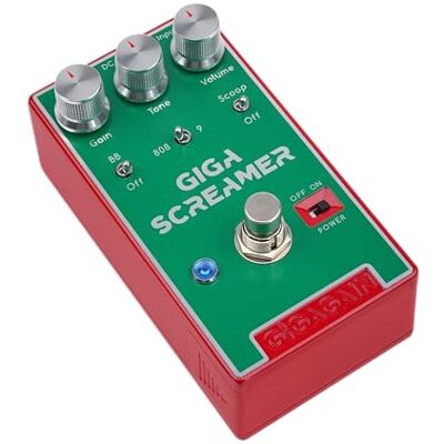 Gigagain GP04 GIGA Screamer Overdrive – Overdrive clásico estilo Tube Screamer, realce de medios, recorte suave, mejora el sonido de amplificadores de alta ganancia, bypass real Gigagain GP04 GIGA Screamer Overdrive – Overdrive clásico estilo Tube Screamer, realce de medios, recorte suave, mejora el sonido de amplificadores de alta ganancia, bypass real