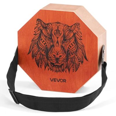 VEVOR Cajón de Percusión Único, Tambor Portátil de Madera de Abedul 295 x 295 x 100 mm con Cuerdas de Guitarra Internas y Correa Ajustable para Principiantes y Profesionales, Color Madera y Rojo VEVOR Cajón de Percusión Único, Tambor Portátil de Madera de Abedul 295 x 295 x 100 mm con Cuerdas de Guitarra Internas y Correa Ajustable para Principiantes y Profesionales, Color Madera y Rojo