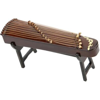 DALYNN Modelo De Instrumento Musical Modelo De Cítara China 10CM Para Mesa De Regalo De Estantería musical instrumento Miniatura DALYNN Modelo De Instrumento Musical Modelo De Cítara China 10CM Para Mesa De Regalo De Estantería musical instrumento Miniatura