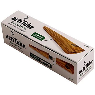 actiTube (Tune) ActiTube Silbato de madera de olivo (2 piezas, con bolsa de almacenamiento), color marrón actiTube (Tune) ActiTube Silbato de madera de olivo (2 piezas, con bolsa de almacenamiento), color marrón
