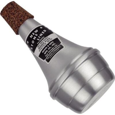 Humes & Berg Practice Mute Nueva sordina de práctica forrada de piedra Trombón Humes & Berg Practice Mute Nueva sordina de práctica forrada de piedra Trombón