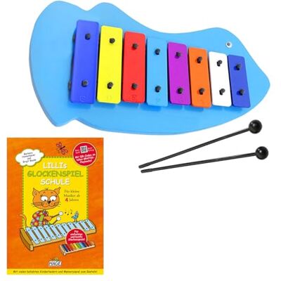 keepdrum carillón de pez para niños + Lilli 's carillón Escuela Aprendizaje libro con CD keepdrum carillón de pez para niños + Lilli 's carillón Escuela Aprendizaje libro con CD