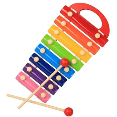 WOMELF Instrumento metálico del Glockenspiel de la caja armónica del arco iris de 8 notas para principiantes Carillón Instrumento Percusión WOMELF Instrumento metálico del Glockenspiel de la caja armónica del arco iris de 8 notas para principiantes Carillón Instrumento Percusión