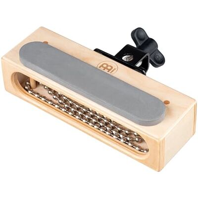 Meinl Percussion Meinl Bloque de madera de percusión efecto palmada con cadena Cabasa de acero, se puede tocar con baquetas, fabricado en Europa, abedul báltico () Meinl Percussion Meinl Bloque de madera de percusión efecto palmada con cadena Cabasa de acero, se puede tocar con baquetas, fabricado en Europa, abedul báltico ()