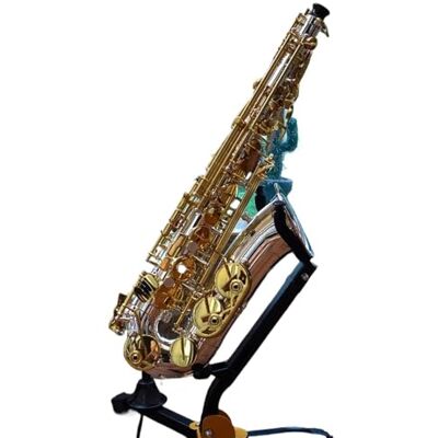 LJERFSW Saxofón De Latón Saxofón Alto Con Afinación En Eb Instrumento Musical De Latón Lacado En Oro Con Estuche(A) LJERFSW Saxofón De Latón Saxofón Alto Con Afinación En Eb Instrumento Musical De Latón Lacado En Oro Con Estuche(A)