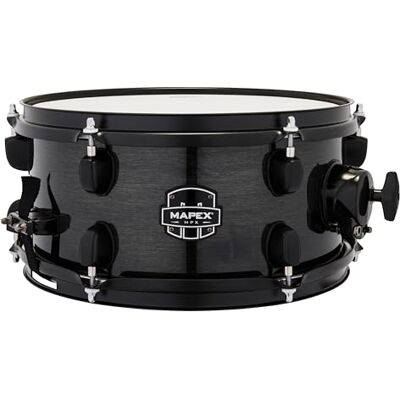 Mapex MPX Tambor de arce/álamo – 6 x 13 pulgadas – Negro con herrajes negros Mapex MPX Tambor de arce/álamo – 6 x 13 pulgadas – Negro con herrajes negros