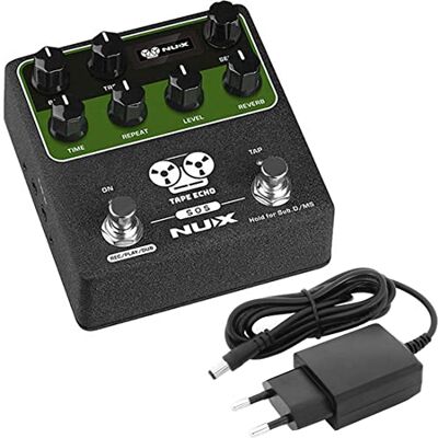 NUX Tape Echo Delay Dispositivo de efectos + fuente de alimentación keepdrum NUX Tape Echo Delay Dispositivo de efectos + fuente de alimentación keepdrum