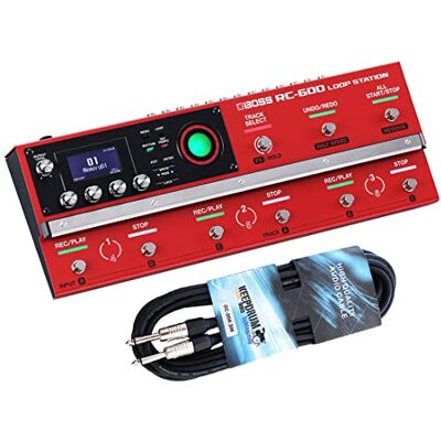 Boss Loop Station Looper Pedal + cable de instrumento keepdrum Boss Loop Station Looper Pedal + cable de instrumento keepdrum