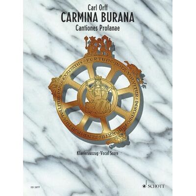 Carl, Orff Carmina burana chant: Cantiones profanae. Soli (STBar), gemischter Chor (SATB), Kinderchor und Orchester. Klavierauszug. Carl, Orff Carmina burana chant: Cantiones profanae. Soli (STBar), gemischter Chor (SATB), Kinderchor und Orchester. Klavierauszug.