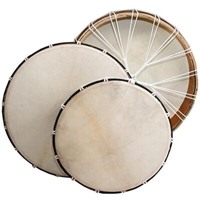 Terré Tambor de marco Diámetro 40 cm Caoba contrachapado redondo Cabra ajustable Bar Ritual Drum Terré Tambor de marco Diámetro 40 cm Caoba contrachapado redondo Cabra ajustable Bar Ritual Drum