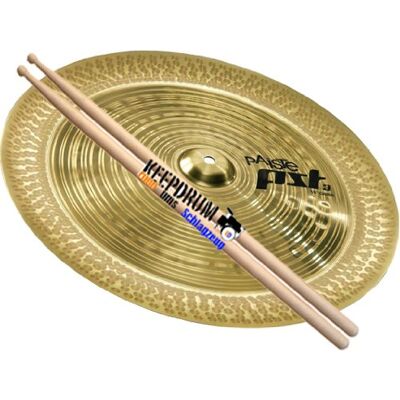 Paiste ' PST 3 China platillo de 18 + 5 a baquetas KD gratis Paiste ' PST 3 China platillo de 18 + 5 a baquetas KD gratis