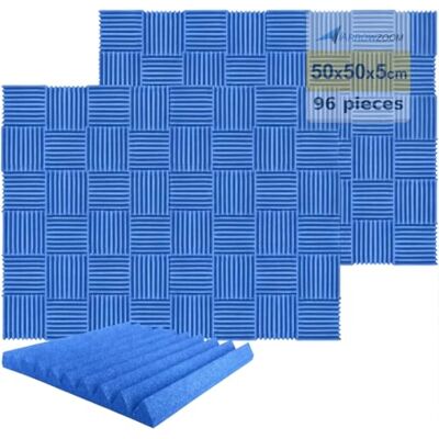 Arrowzoom 96 Piezas Panels Acustico Absorción Sonido Wedge Cuña 50x50x5cm Espuma Acústica Aislamiento Acustico Estudio de Grabación Casas Estudios Azulejos Incombustibles Insonorizados AZ1134 AZUL Arrowzoom 96 Piezas Panels Acustico Absorción Sonido Wedge Cuña 50x50x5cm Espuma Acústica Aislamiento Acustico Estudio de Grabación Casas Estudios Azulejos Incombustibles Insonorizados AZ1134 AZUL