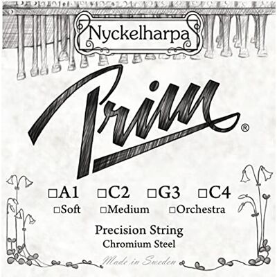 Prim Nyckelharpa Cuerdas Nyckelharpa Acero Cromado C2 Mediana Prim Nyckelharpa Cuerdas Nyckelharpa Acero Cromado C2 Mediana