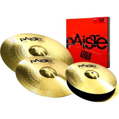 Paiste 101 Brass Juego de platillos universales (latón, 14"/16"/20") Paiste 101 Brass Juego de platillos universales (latón, 14"/16"/20")