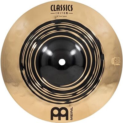 Meinl Percussion Meinl Cymbals Classics Custom Platillo Splash Dual de 10 pulgadas, acabado oscuro y brillante, fabricado en Alemania, para roca, metal y fusión, 2 años de garantía, () Meinl Percussion Meinl Cymbals Classics Custom Platillo Splash Dual de 10 pulgadas, acabado oscuro y brillante, fabricado en Alemania, para roca, metal y fusión, 2 años de garantía, ()