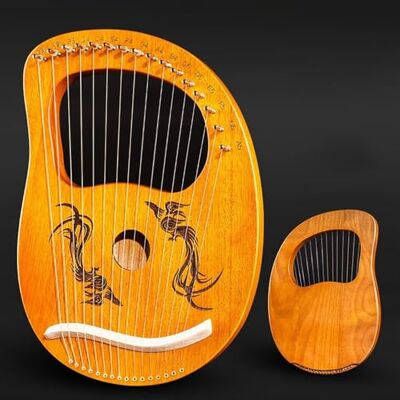 SXTYYH Arpa De Lira 16, 19 Cuerdas Principiante Portátil Lyre Harp for Adultos Niños Principiante Instrumento Musical Con Llave Inglesa(16 Speaker Piano Phoenix Log) SXTYYH Arpa De Lira 16, 19 Cuerdas Principiante Portátil Lyre Harp for Adultos Niños Principiante Instrumento Musical Con Llave Inglesa(16 Speaker Piano Phoenix Log)