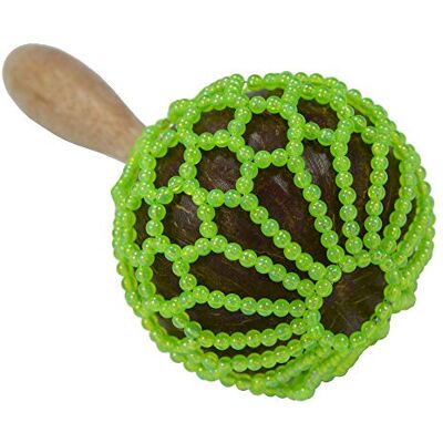 A-Star Afuche Shekere Cabasa hecho a mano con cuentas 25cm Shaker Maraca A-Star Afuche Shekere Cabasa hecho a mano con cuentas 25cm Shaker Maraca