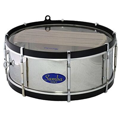 SAMBA MÚSICA Tambor Ø35.6 cm/14" x 16.5 cm altura, acero inoxidable SAMBA MÚSICA Tambor Ø35.6 cm/14" x 16.5 cm altura, acero inoxidable