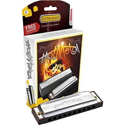 Hohner 572/20 (bb) Hot metal 20 voces-nota si bemol Hohner 572/20 (bb) Hot metal 20 voces-nota si bemol