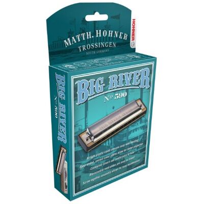 Hohner Armónica Big River 590BX, clave de F Hohner Armónica Big River 590BX, clave de F