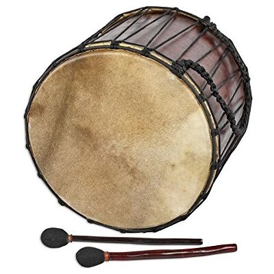 Terré Bombo Caoba Diámetro 40 x 45 – 47 cm Cabra Incl. 2 Mazos Bombo Medieval Terré Bombo Caoba Diámetro 40 x 45 – 47 cm Cabra Incl. 2 Mazos Bombo Medieval