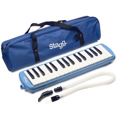 Stagg Melosta32 RD Melódica (32 teclas, funda), color azul Stagg Melosta32 RD Melódica (32 teclas, funda), color azul