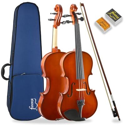 Forenza Prima, Conjunto De Violín De Tamaño 1/2 Con Diapasón De Madera Dura, Clavijas De Ébano, Estuche Rígido Liviano, Arco De Madera, Colofonia, Cuerdas Con Núcleo De Acero Forenza Prima, Conjunto De Violín De Tamaño 1/2 Con Diapasón De Madera Dura, Clavijas De Ébano, Estuche Rígido Liviano, Arco De Madera, Colofonia, Cuerdas Con Núcleo De Acero