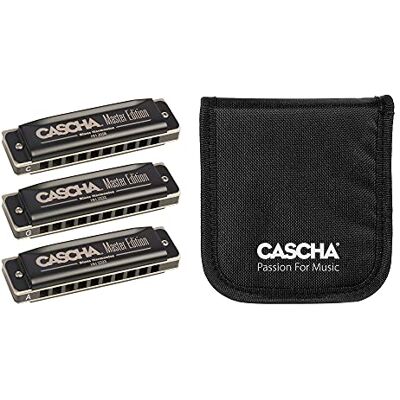 Cascha Master Harmonica Pack 3 (C-G-A) Armónicas (3 unidades, con funda) Cascha Master Harmonica Pack 3 (C-G-A) Armónicas (3 unidades, con funda)